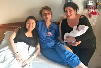 Career shift into doula work, background in PR/marketing, and founding Birth Your Own Way